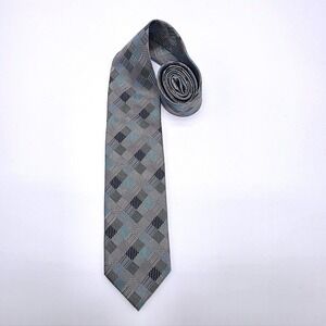 Alexander Julian Colours Mens Geometric Pattern Polyester Tie